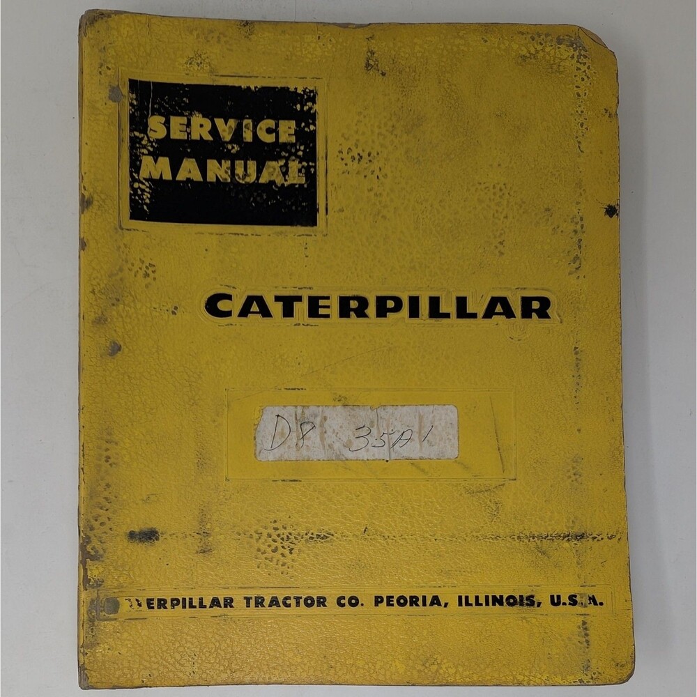 Cat Caterpillar D8 Tractor Dozer Shop Service Manual 35A 36A 46A OEM 1965 VTG